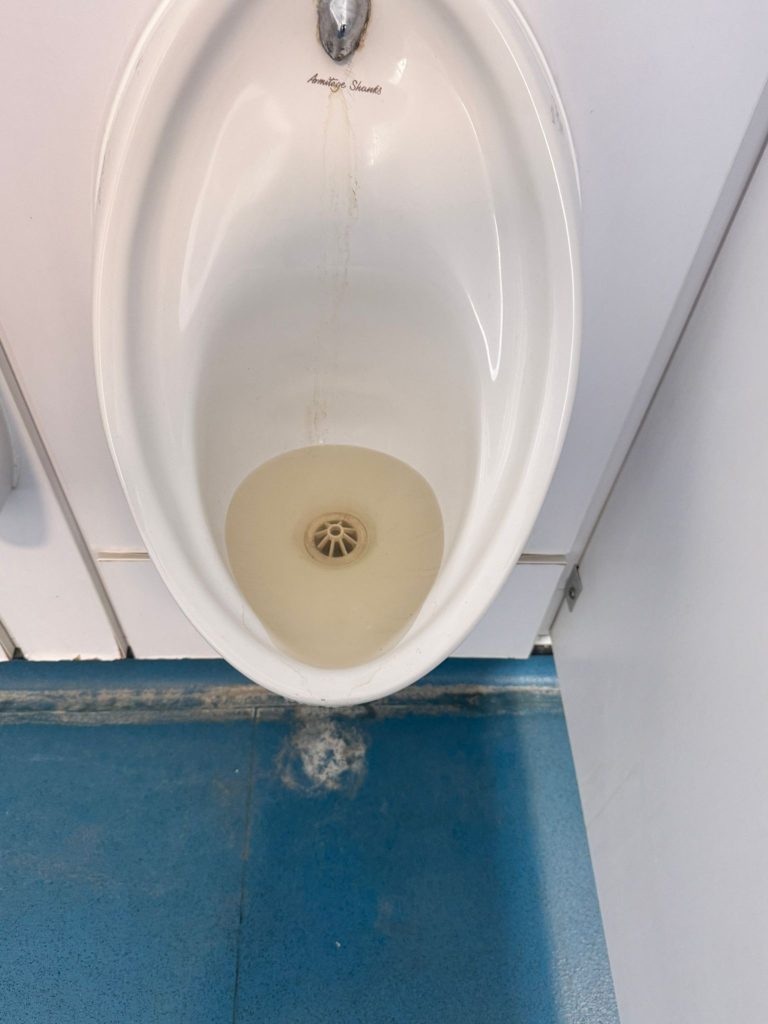 blocked urinal